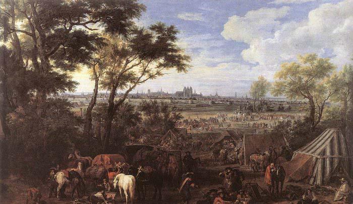 MEULEN, Adam Frans van der The Army of Louis XIV in front of Tournai in 1667 France oil painting art